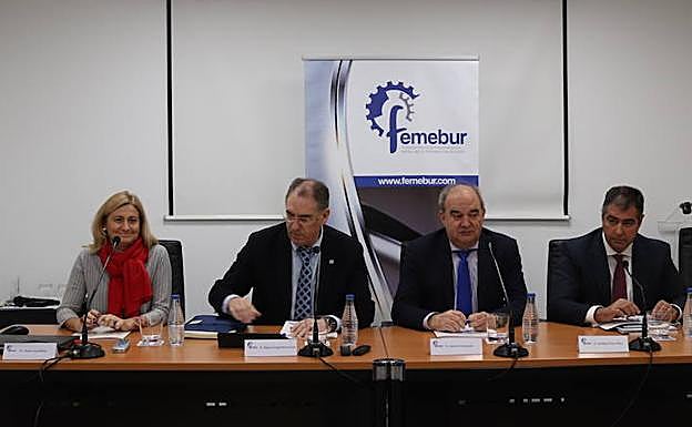 Maite Castrillejo, Miguel Ángel Benavente, Andrés Hernando y Esteban Díez