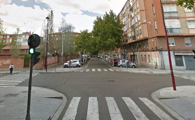 Intersección entre las calles Pelícano y Cigüeña de Valladolid, donde se produjo el incidente. 