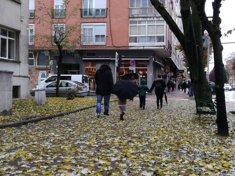 La lluvia llega a Burgos y se quedará, al menos, una semana