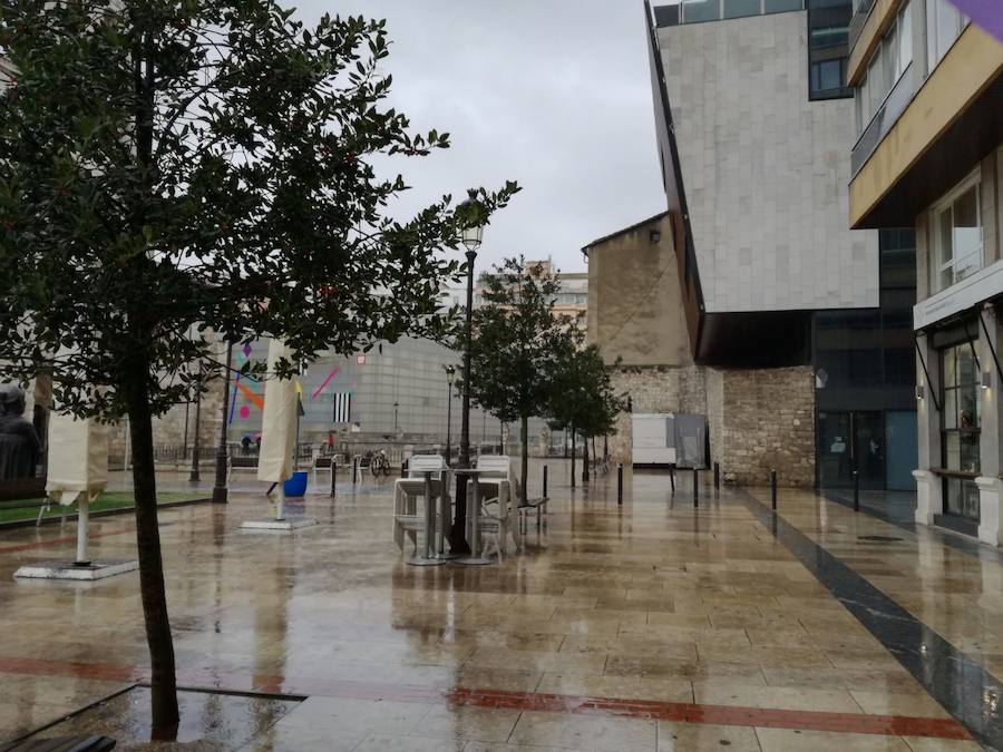 La lluvia llega a Burgos y se quedará, al menos, una semana