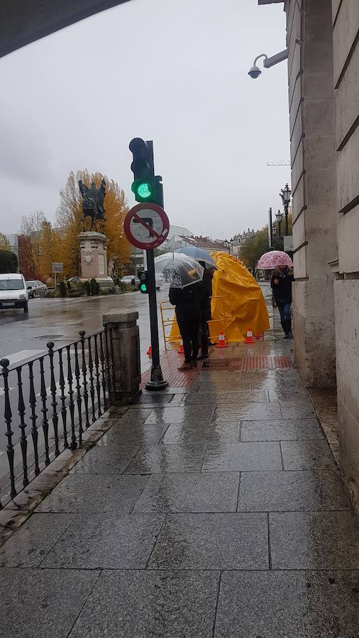 La lluvia llega a Burgos y se quedará, al menos, una semana