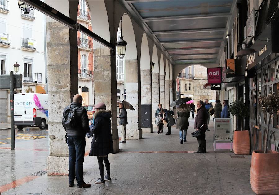 La lluvia llega a Burgos y se quedará, al menos, una semana