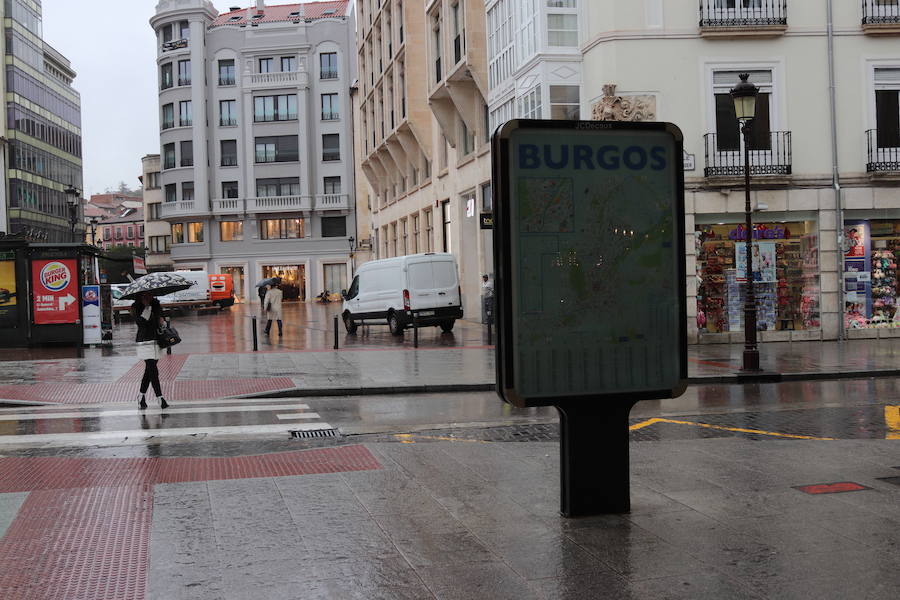 La lluvia llega a Burgos y se quedará, al menos, una semana