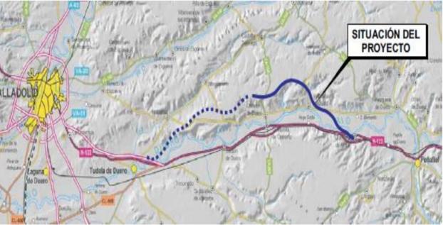 Fomento aprueba el proyecto de construcción del tramo Quintanilla de Arriba-Olivares de Duero de la A-11