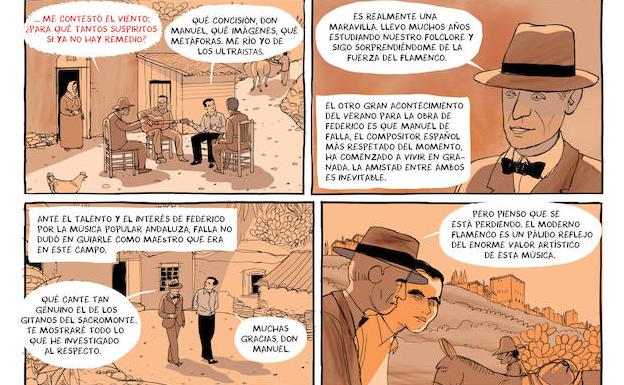 Imagen principal - Viñetas de la obra de Lorca. 
