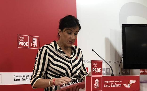 Ana Sánchez, secretaria de organización, este lunes