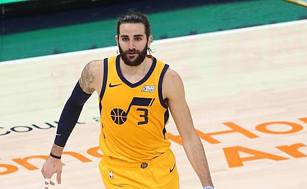 Ricky Rubio, en el partido ante los Spurs. 