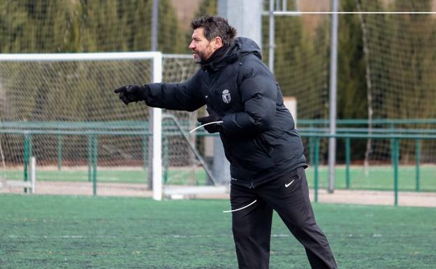 Fernando Estévez durante un entrenamiento. 