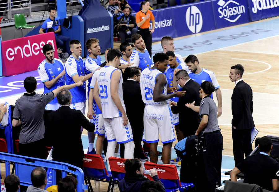 Un resumen en imágenes del partido que ha enfrentado hoy al Movistar Estudiantes y el San Pablo Burgos en el Wizink Center de Madrid.