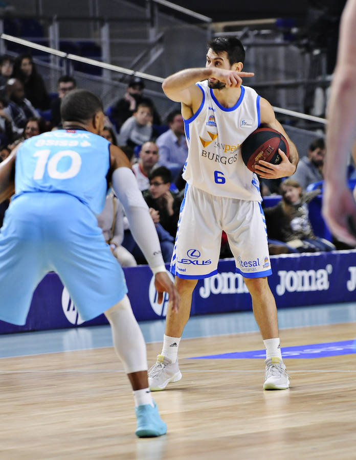 Un resumen en imágenes del partido que ha enfrentado hoy al Movistar Estudiantes y el San Pablo Burgos en el Wizink Center de Madrid.