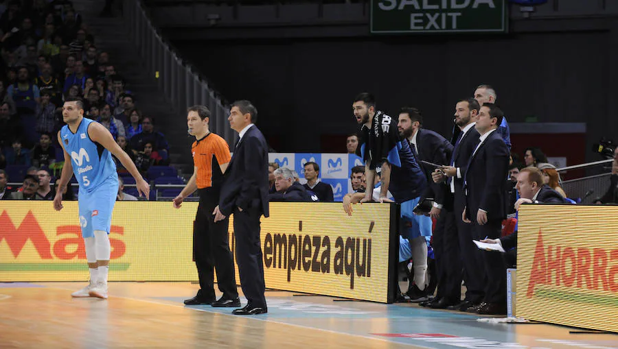 Un resumen en imágenes del partido que ha enfrentado hoy al Movistar Estudiantes y el San Pablo Burgos en el Wizink Center de Madrid.