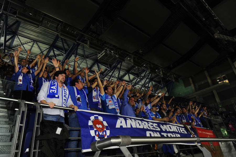 Cientos de aficionados burgaleses vuelven a desplazarse en masa al WiZink Center de Madrid para apoyar al San Pablo