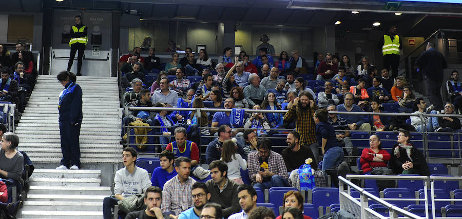 Cientos de aficionados burgaleses vuelven a desplazarse en masa al WiZink Center de Madrid para apoyar al San Pablo