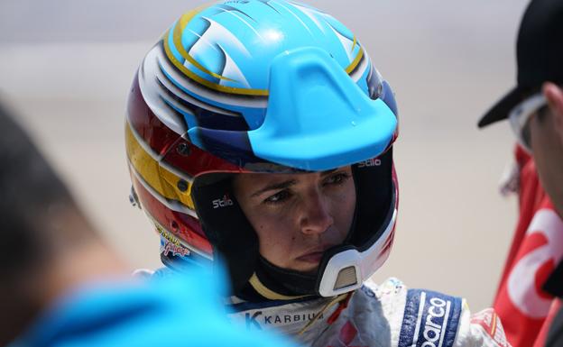 Cristina Gutiérrez en la pasada edición del Rally Dakar