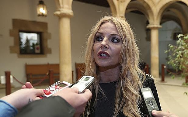 La presidenta del Observatorio, María Ángeles Carmona, durante su participación en el VI Ciclo de Justicia de El Norte, el pasado abril, 