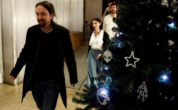 El líder de Unidos Podemos, Pablo Iglesias.