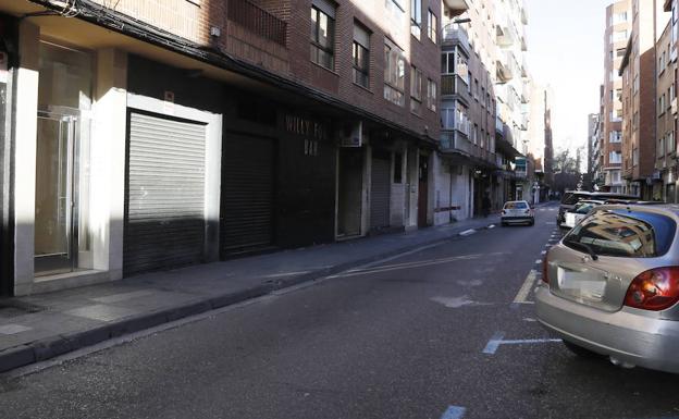 Calle Rizarzuela de Palencia, en la que tuvo lugar el suceso.