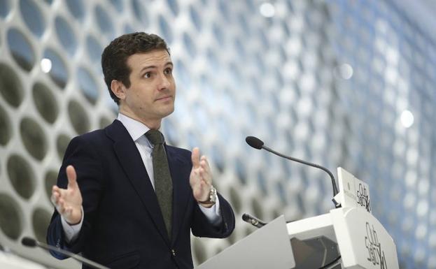 El líder del PP, Pablo Casado.