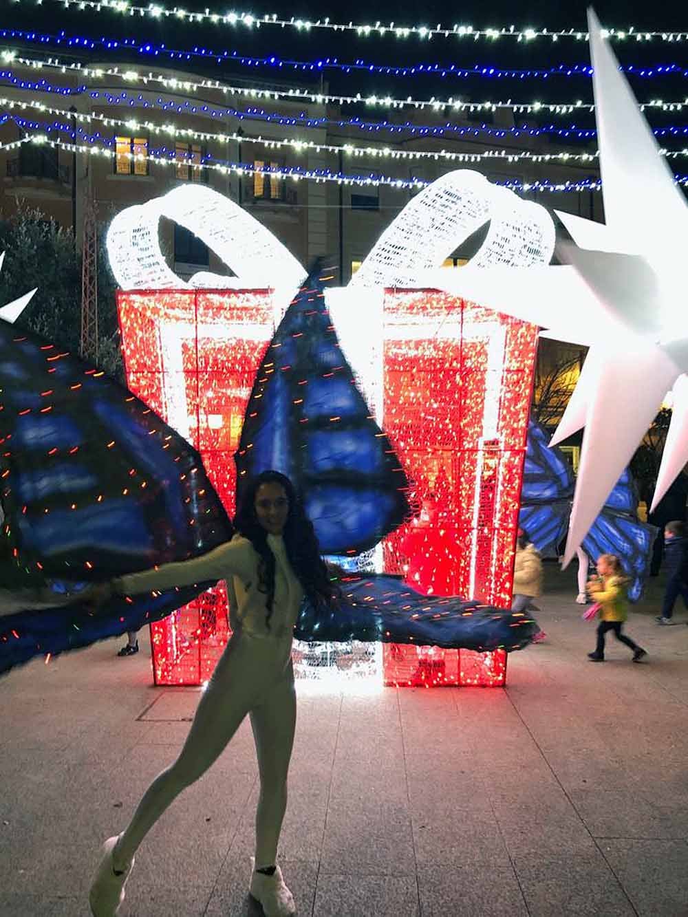 El espectáculo 'Fantasía de luz' inauguró la programación navideña de Aranda de Duero