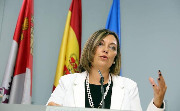 La portavoz de la Junta de Castilla y León y consejera de Agricultura, Milagros Marcos. 