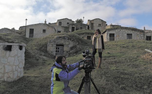 El equipo de 'España Directo' graba unas imágenes. 