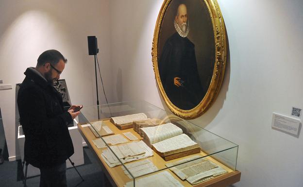 Exposicion del archivo de Simón Ruiz en el Museo de Ferias de Medina del Campo. 