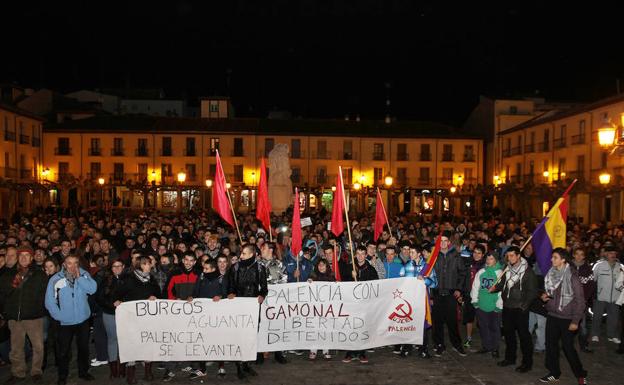 Concentración en Palencia en apoyo a Gamonal. 