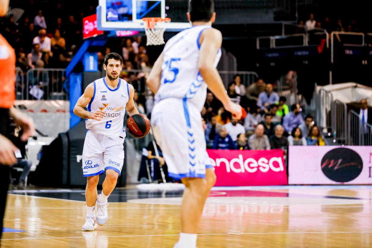 Imágenes del partido disputado esta noche entre el Morabanc Andorra y el San Pablo Burgos.