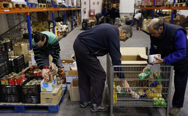 Banco de Alimentos de Burgos, una de las organizaciones que recibió ayudas de Caja Burgos. 