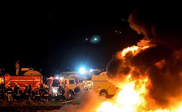 Imagen principal - Imágenes del lugar del suceso. 