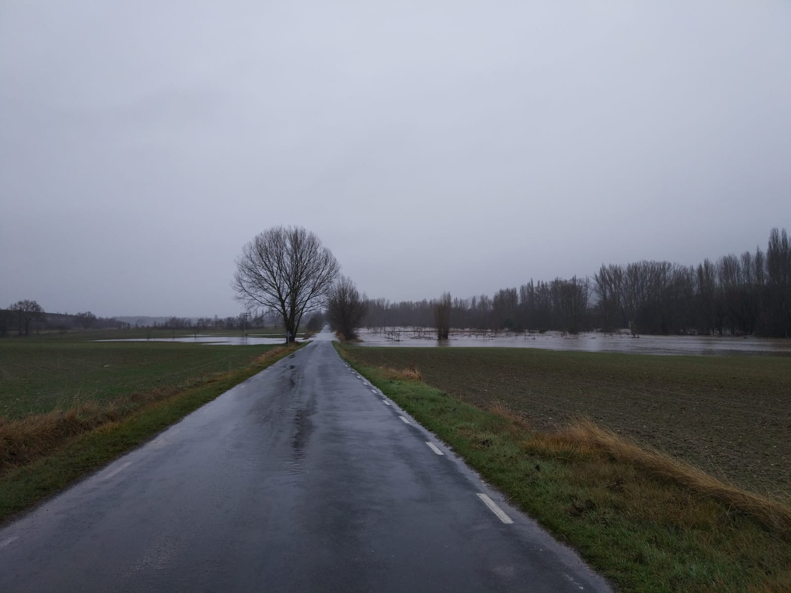 Fotos: El Nela se desborda en Villarcayo e inunda calles, carreteras y edificios