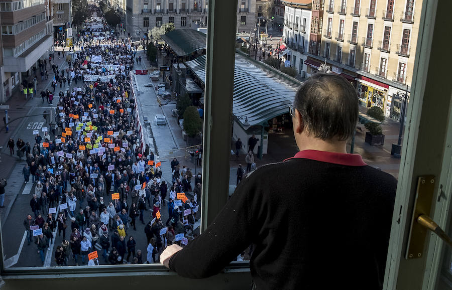 Fotos: Manifestación en Valladolid en defensa de la sanidad pública de Castilla y León