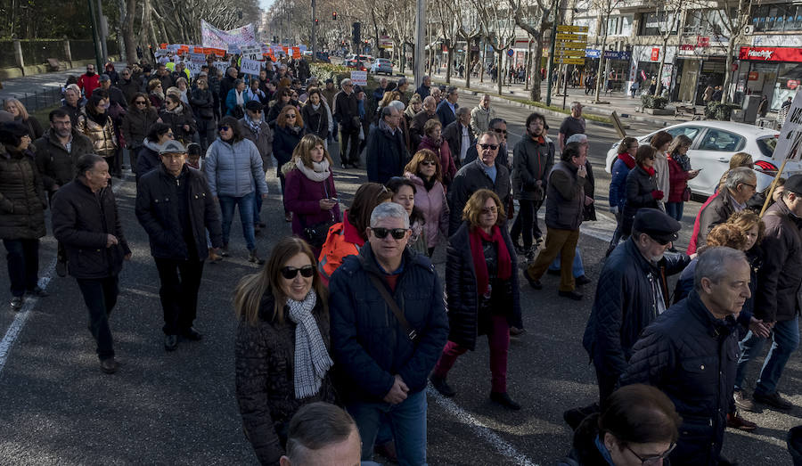 Fotos: Manifestación en Valladolid en defensa de la sanidad pública de Castilla y León