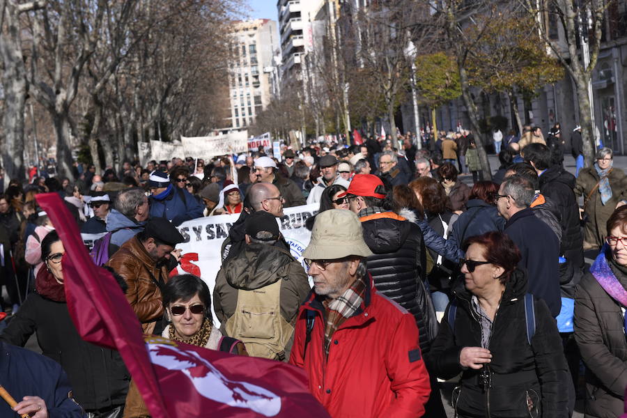 Fotos: Manifestación en Valladolid en defensa de la sanidad pública de Castilla y León