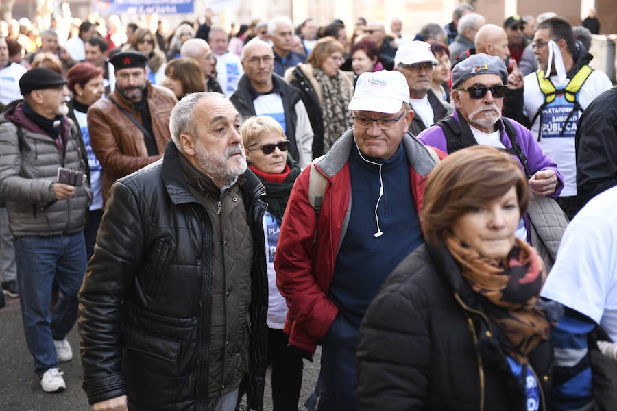 Fotos: Manifestación en Valladolid en defensa de la sanidad pública de Castilla y León