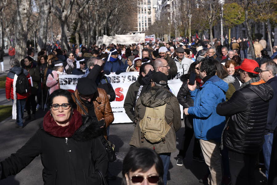 Fotos: Manifestación en Valladolid en defensa de la sanidad pública de Castilla y León