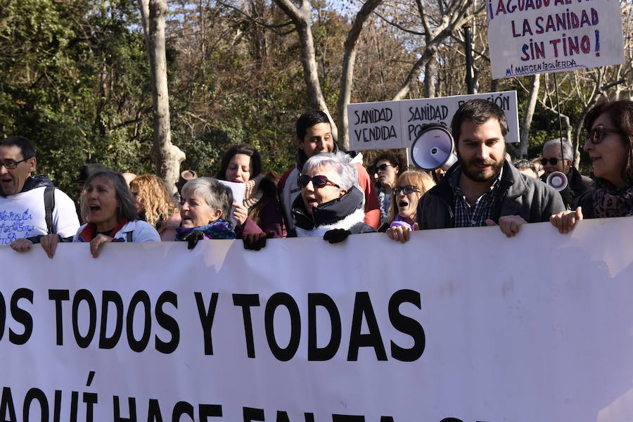 Fotos: Manifestación en Valladolid en defensa de la sanidad pública de Castilla y León