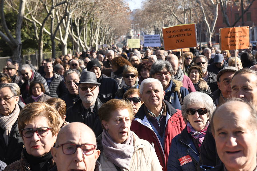 Fotos: Manifestación en Valladolid en defensa de la sanidad pública de Castilla y León