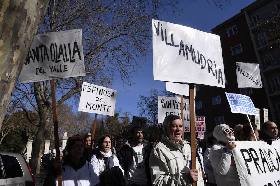 Fotos: Manifestación en Valladolid en defensa de la sanidad pública de Castilla y León