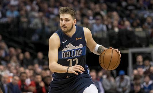 Luka DOncic, durante el partido. 