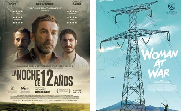 Cartel de las dos primeras películas que serán proyectadas en los Cines Van Golem. 