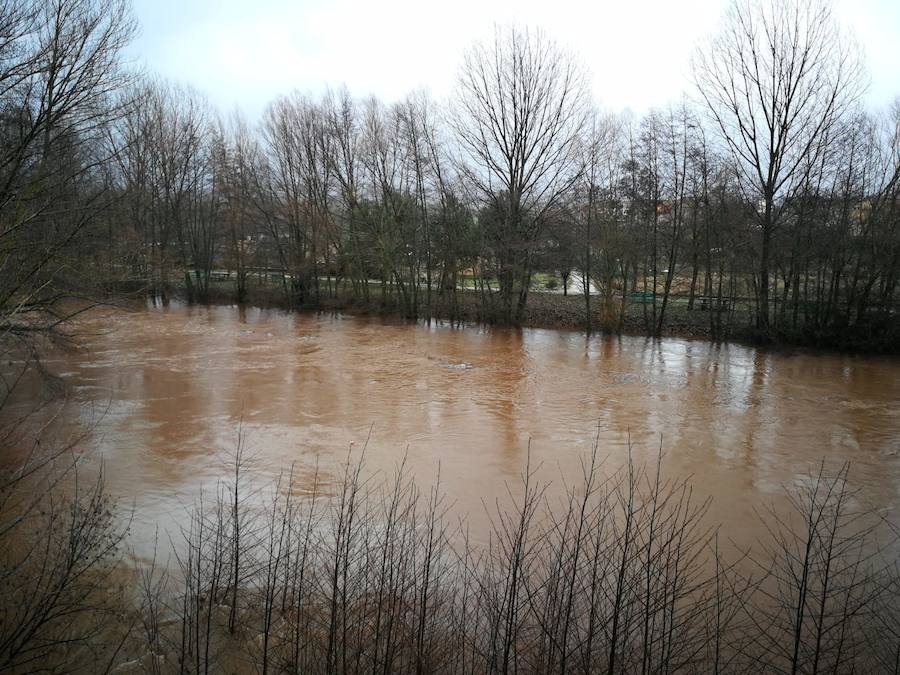 El río Arlanza a su paso por Salas de los Infantes. 