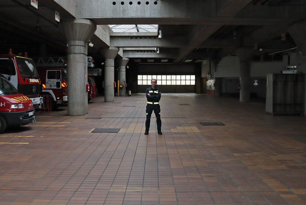 Fotos: Miguel Ángel Extremo, jefe de Bomberos de Burgos