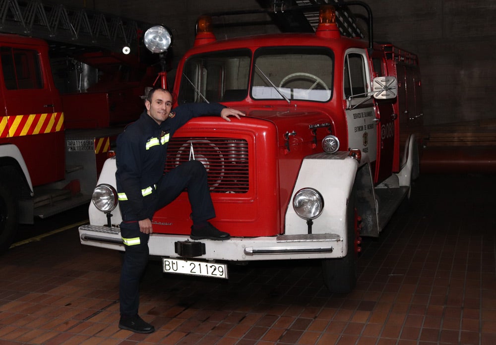 Fotos: Miguel Ángel Extremo, jefe de Bomberos de Burgos