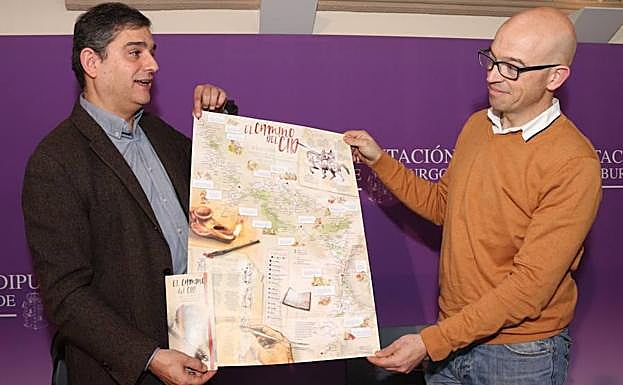 Mapa del Camino del Cid del nuevo folleto