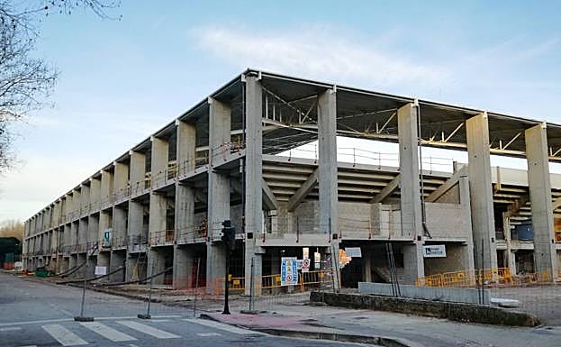 Estado actual de las obras de reforma de El Plantío. 