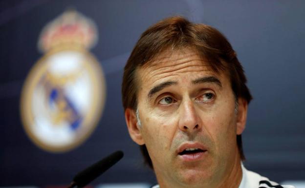 Julen Lopetegui, en su etapa como entrenador del Real Madrid. 