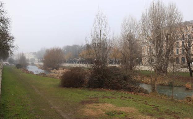 Vista del río Arlanzón desde el puente de San Pablo.