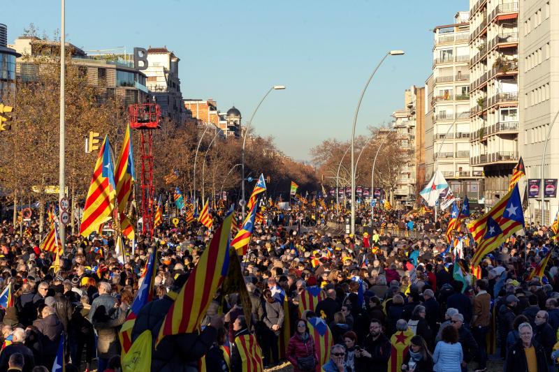 Fotos: La manifestación contra el juicio del &#039;procés&#039;, en imágenes