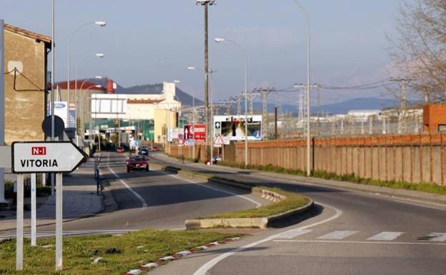 Travesía de la N-I en Miranda de Ebro. 